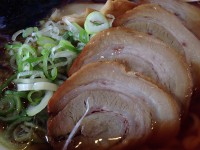 豚バラ中華そば　スープと具　幸楽苑　福井長本町店