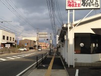 和歌山中華蕎麦　がむしゃら　道路側　2013年2月
