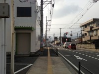 和歌山中華蕎麦　がむしゃら　道路　2013年2月