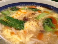 具とスープ　酸辣湯麺（さんらーたんめん）　8番らーめん 福井駅店